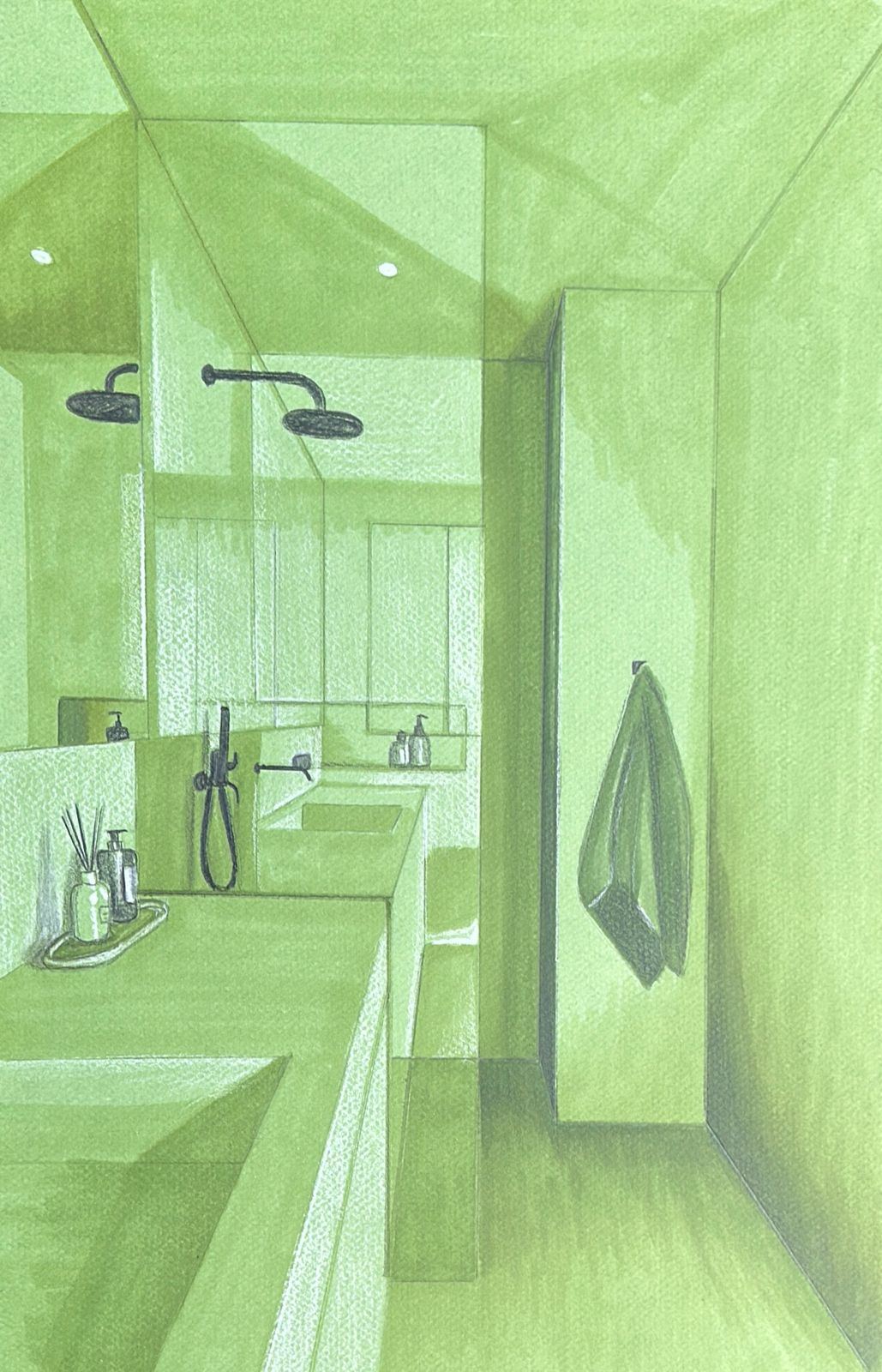 Baño verde