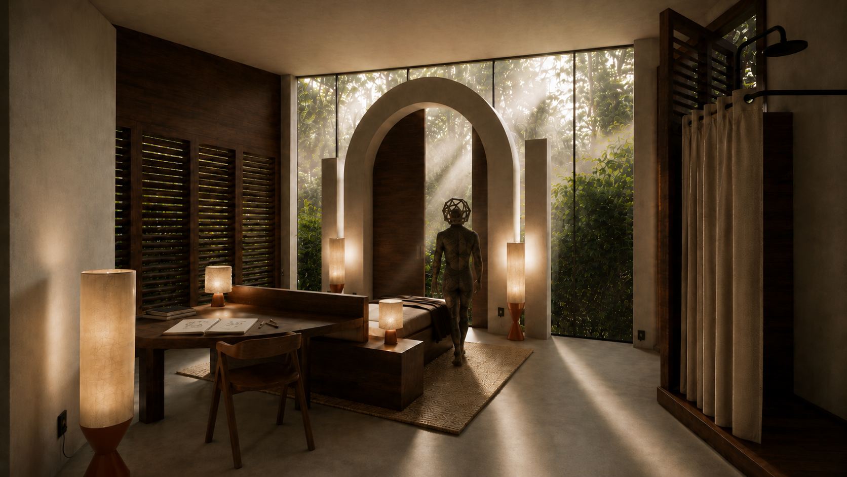 Antigua Bodega dormitorio arco